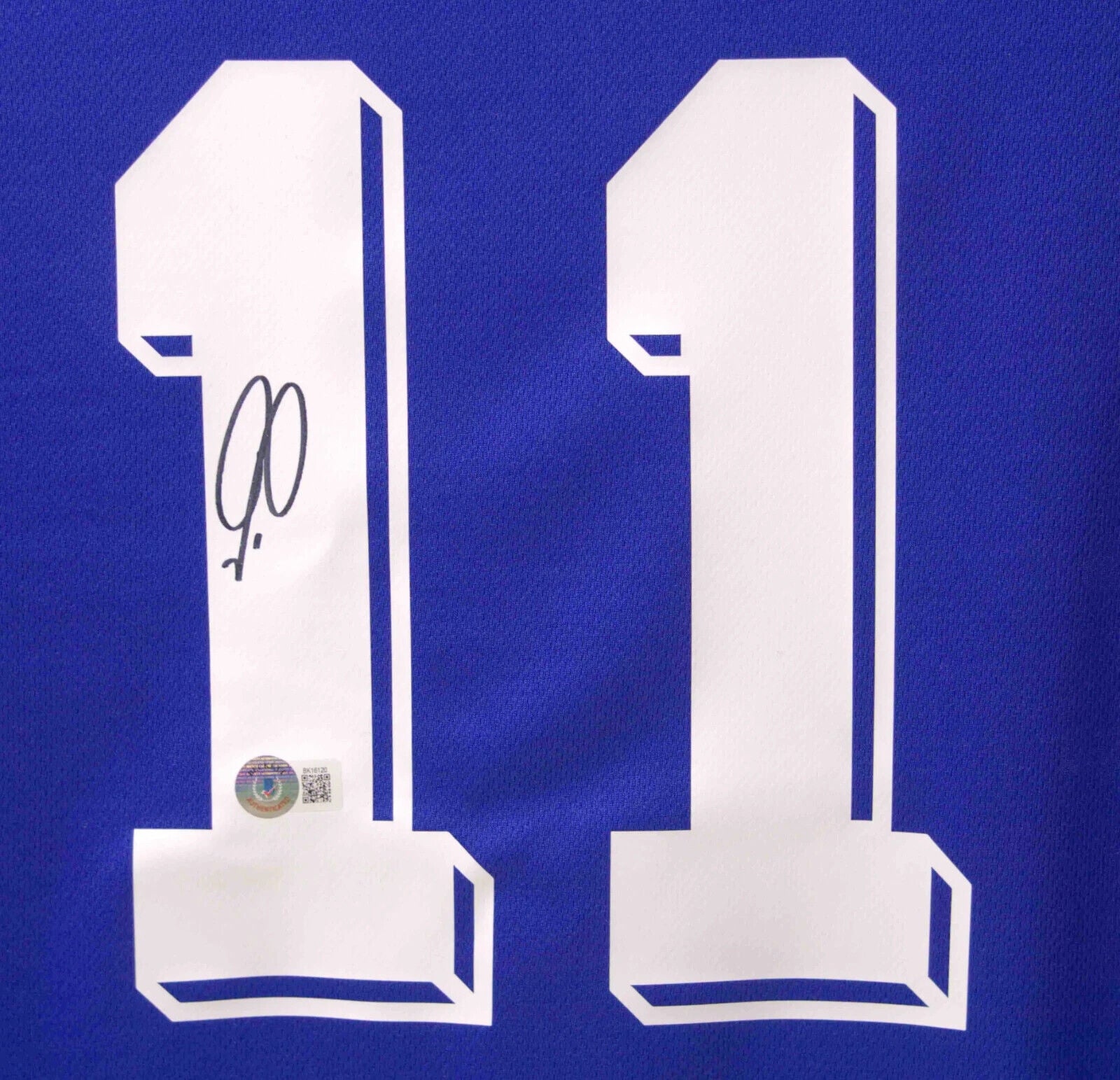 Robert Pires Signed France 1998 World Cup Soccer Jersey #11 with Beckett COA
